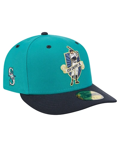 New Era Men's Ken Griffey Jr. Aqua Seattle Mariners 59FIFTY Fitted Hat