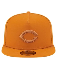 New Era Men's Orange Cincinnati Reds Color Pack A-Frame 59FIFTY Fitted Hat