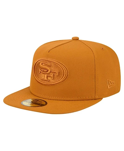 New Era Men's Brown San Francisco 49ers Color Pack A-Frame 59FIFTY Fitted Hat