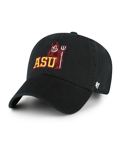 '47 Brand Men's Black Arizona State Sun Devils Vault Clean Up Adjustable Hat