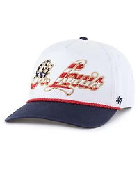 '47 Brand Men's White St. Louis Cardinals Patriotic Overhand Hitch Adjustable Hat