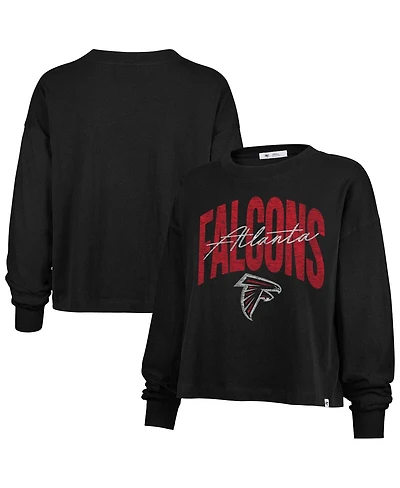 '47 Brand Women's Black Atlanta Falcons Muse Sydney Long Sleeve T-Shirt