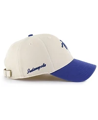 '47 Brand Men's Cream/Royal Indianapolis Colts Fairfield Mvp Throwback Adjustable Hat