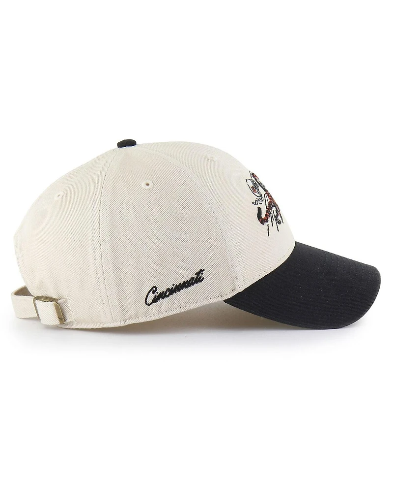'47 Brand Men's Cream/Black Cincinnati Bengals Fairfield Mvp Throwback Adjustable Hat