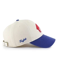 '47 Brand Men's Cream/Royal Buffalo Bills Fairfield Mvp Throwback Adjustable Hat