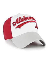 '47 Brand Big Boys and Girls White Alabama Crimson Tide Scooter Clean Up Adjustable Hat