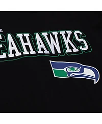 Mitchell & Ness Men's Black Seattle Seahawks Training Camp Vintage Logos Long Sleeve T-Shirt