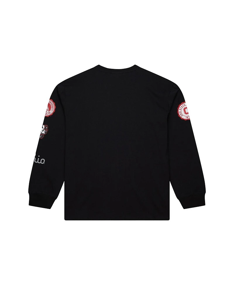 Mitchell & Ness Men's Black Ohio State Buckeyes Training Camp Long Sleeve T-Shirt