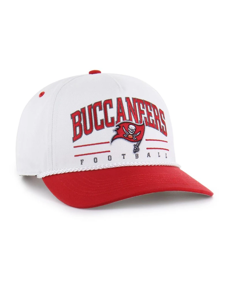 '47 Brand Men's White/Red Tampa Bay Buccaneers Roscoe Two-Toned Hitch Adjustable Hat