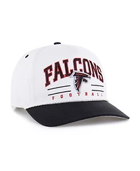 '47 Brand Men's White/Black Atlanta Falcons Roscoe Two-Toned Hitch Adjustable Hat
