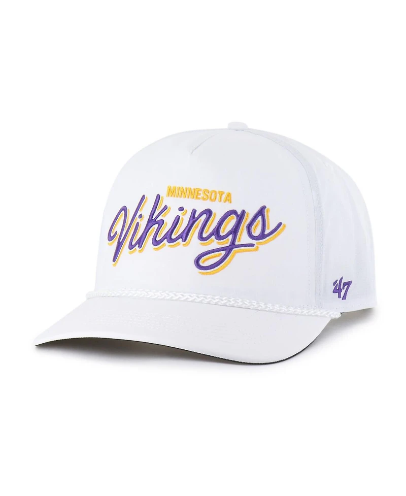47 Brand Men's White Minnesota Vikings Brrr Fairway Hitch Adjustable Hat