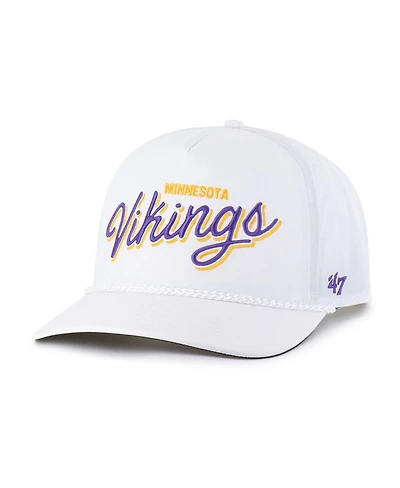 47 Brand Men's White Minnesota Vikings Brrr Fairway Hitch Adjustable Hat