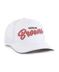 47 Brand Men's White Cleveland Browns Brrr Fairway Hitch Adjustable Hat