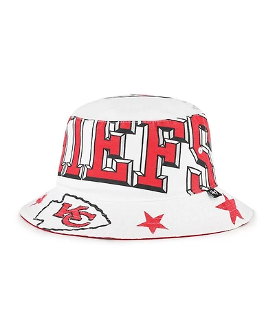 '47 Brand Women's White Kansas City Chiefs Energize Bucket Hat