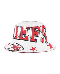 '47 Brand Women's White Kansas City Chiefs Energize Bucket Hat