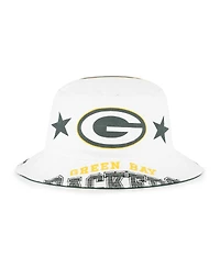 '47 Brand Women's White Green Bay Packers Energize Bucket Hat