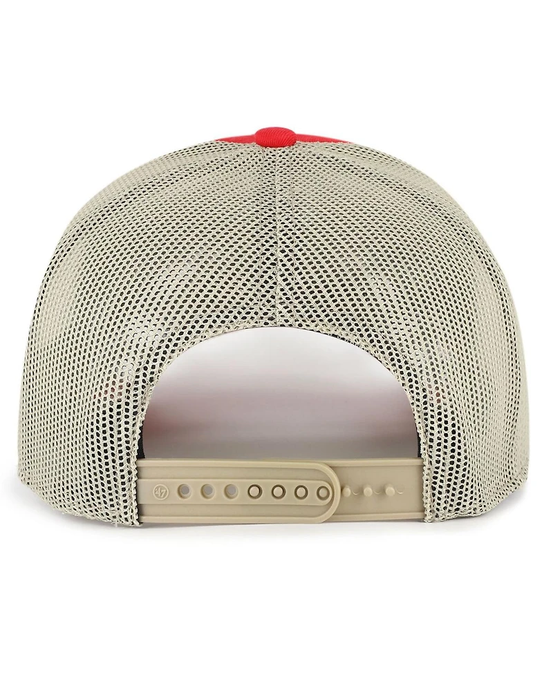 '47 Brand Men's Scarlet Nebraska Huskers Arid Adjustable Trucker Hat