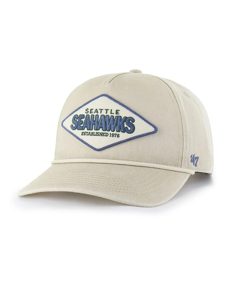'47 Brand Men's Khaki Seattle Seahawks Cairn Hitch Adjustable Hat