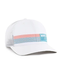 '47 Brand Men's White Miami Dolphins Rangefinder Trucker Adjustable Hat