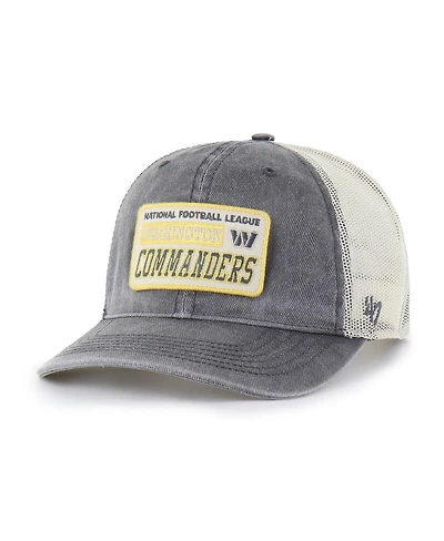 '47 Brand Men's Charcoal Washington Commanders Canteen Relaxed Trucker Adjustable Hat