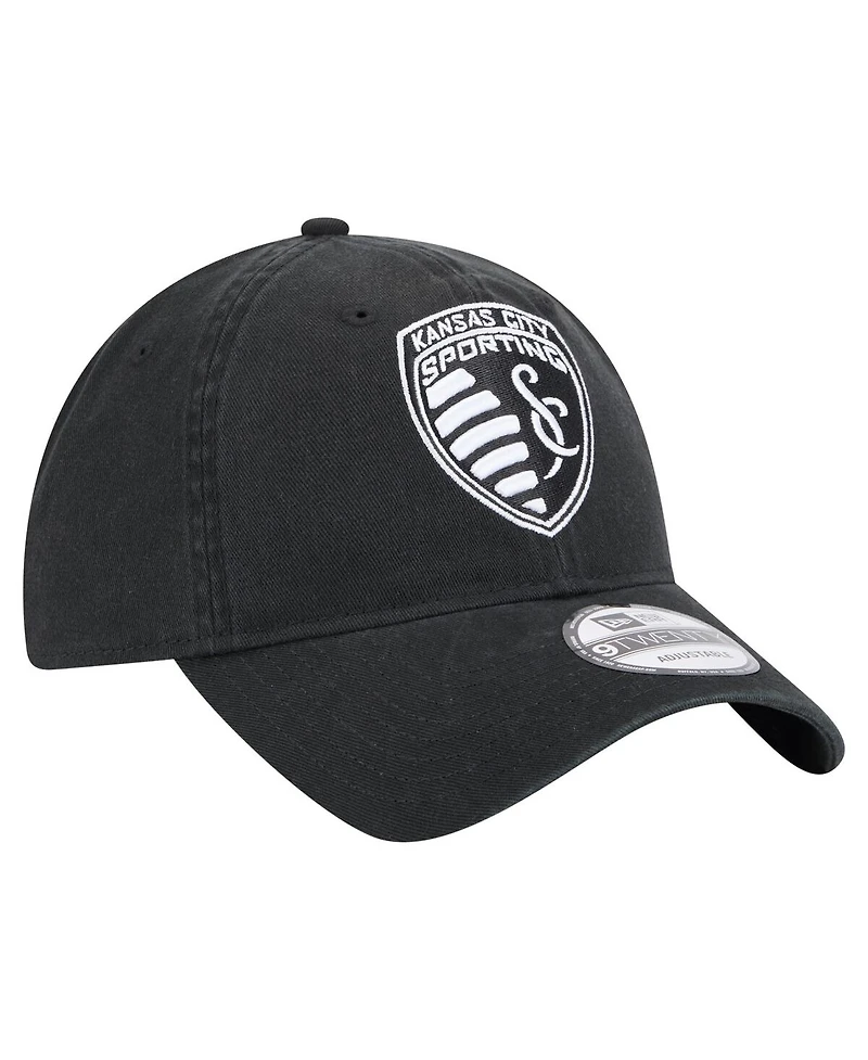 New Era Men's Black Sporting Kansas City 2025 Kickoff 9TWENTY Adjustable Hat