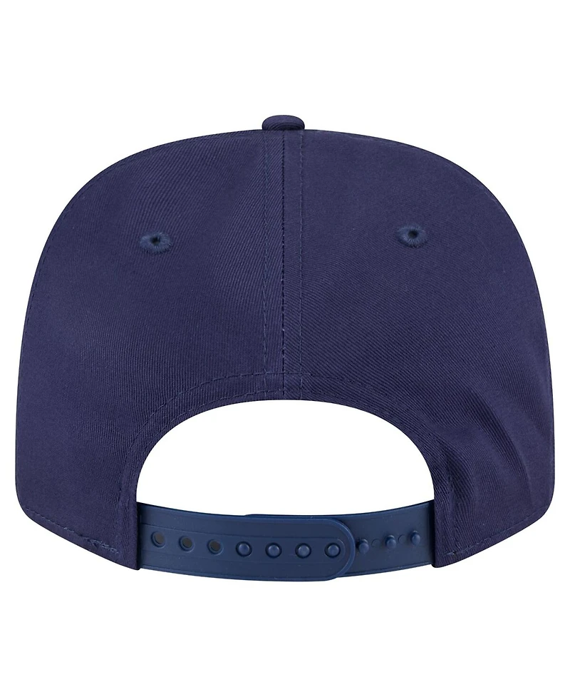 New Era Men's Navy Milwaukee Brewers Circle Patch 9SEVENTY Stretch-Snap Hat