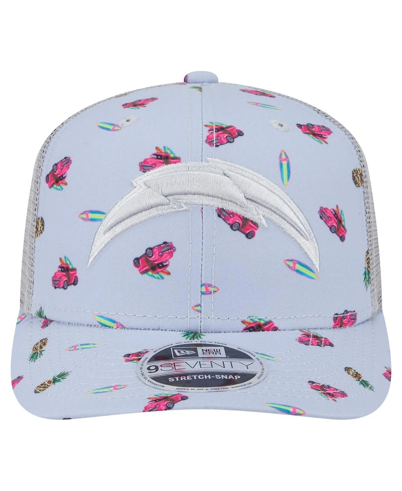 New Era Men's Light Blue Los Angeles Chargers Adventure Surfboard 9SEVENTY Adjustable Hat