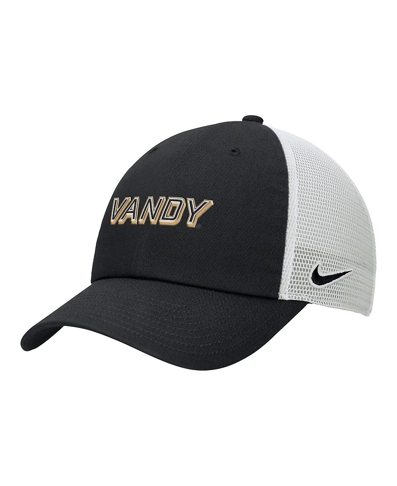 Nike Men's Black Vanderbilt Commodores On-Field Club Adjustable Trucker Hat