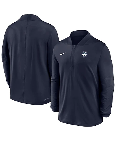 Nike Men's Navy UConn Huskies Dri-fit Half-Zip Pullover Sweatshirt