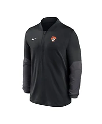 Nike Men's Black Oklahoma State Cowboys Dri-fit Half-Zip Pullover Sweatshirt