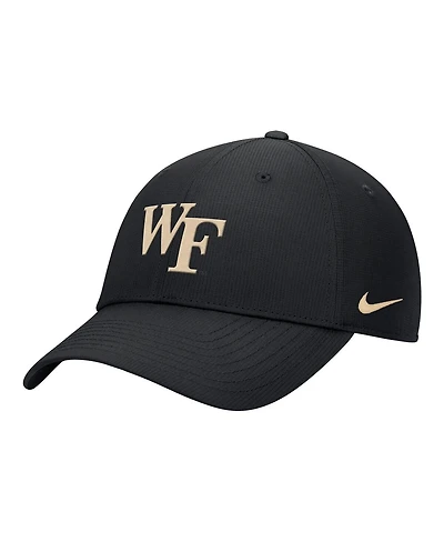 Nike Men's Black Wake Forest Demon Deacons 2025 On-Field Club Performance Adjustable Hat