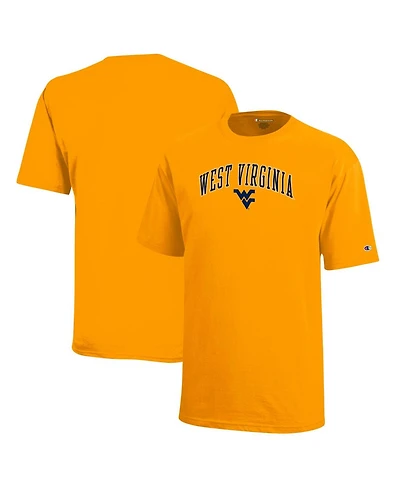 Champion Big Boys and Girls Gold West Virginia Mountaineers Arch Over Logo T-Shirt