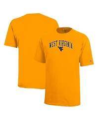 Champion Big Boys and Girls Gold West Virginia Mountaineers Arch Over Logo T-Shirt