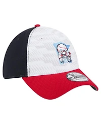 New Era Men's Navy/Red Minnesota Twins 2025 Mlb Clubhouse 39THIRTY Flex Hat