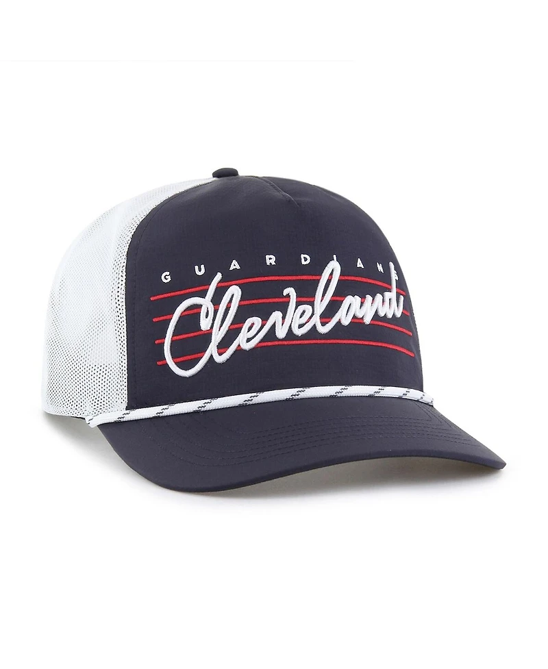 '47 Brand Men's Navy Cleveland Guardians Brrr Downburst Mesh Hitch Adjustable Hat