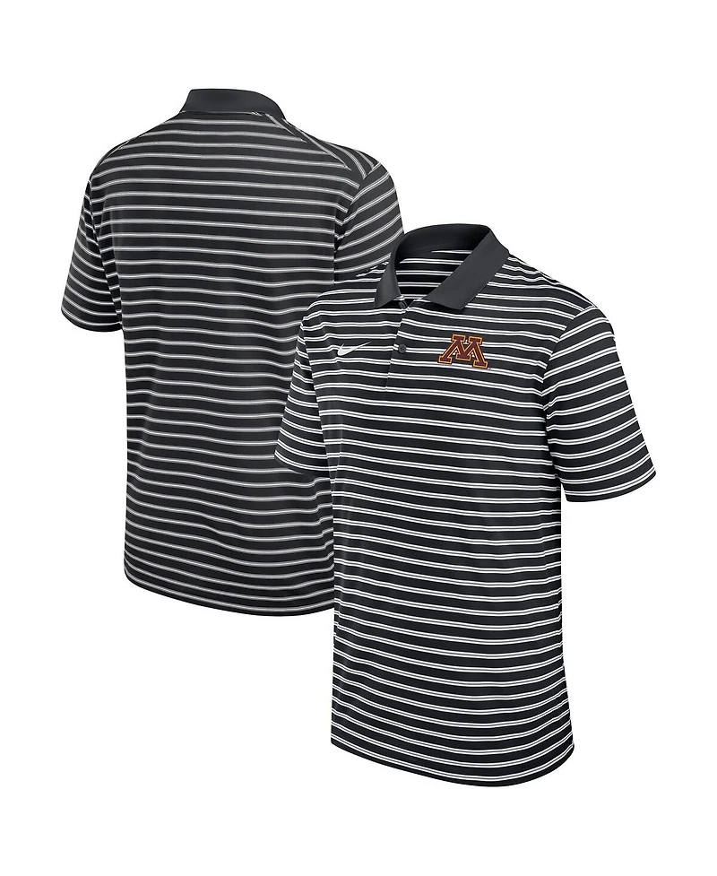 Nike Men's Black Minnesota Golden Gophers Victory Stripe Performance Polo Shirt