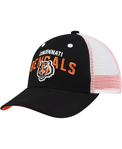 Outerstuff Preschool Black Cincinnati Bengals Core Lockup Trucker Adjustable hat