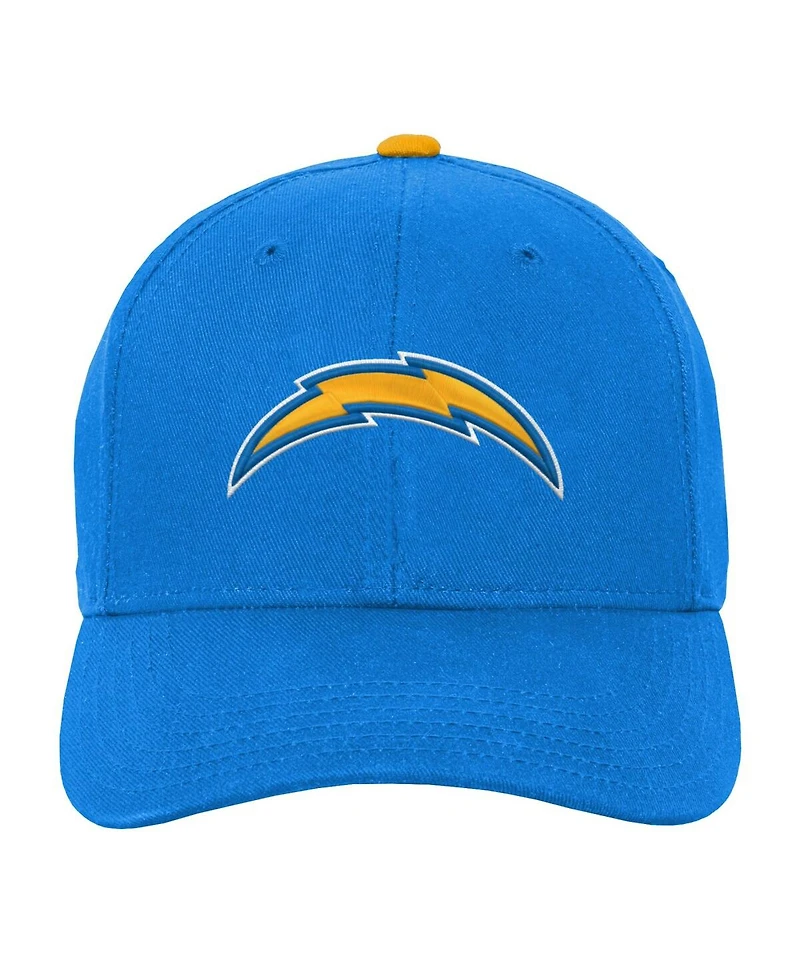 Outerstuff Big Boys and Girls Powder Blue Los Angeles Chargers Team Pre-Curved Adjustable Hat