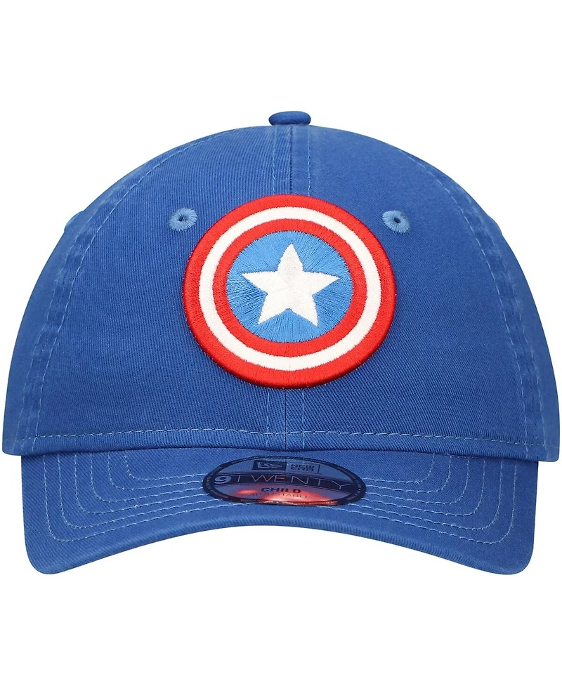 New Era Preschool Blue Captain America 9TWENTY Adjustable Hat