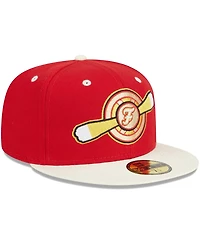 New Era Men's Red Winston-Salem Dash Theme Nights Flight 59FIFTY Fitted Hat