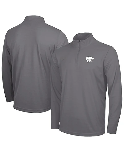Nike Men's Gray Kansas State Wildcats Intensity Performance Quarter-Zip Pullover Sweatshirt
