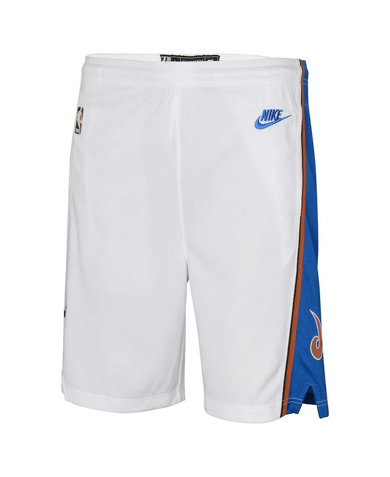 Nike Big Boys and Girls White Washington Wizards Hardwood Classics Swingman Shorts
