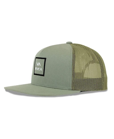 Rvca Men's Light Green Rvca Va All The Way Trucker Snapback Hat