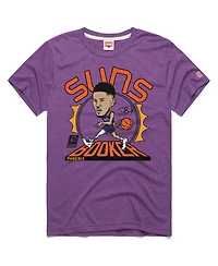 Homage Men's and Women's Devin Booker Purple Phoenix Suns 2024/25 City Edition Caricature Tri-Blend T-Shirt