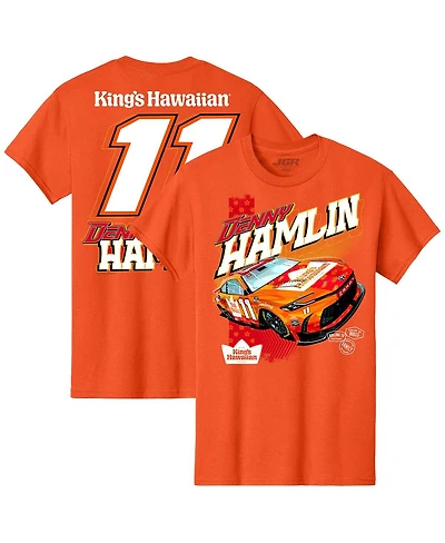 Joe Gibbs Racing Team Collection Men's Orange Denny Hamlin King's Hawaiian T-Shirt