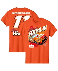 Joe Gibbs Racing Team Collection Men's Orange Denny Hamlin King's Hawaiian T-Shirt