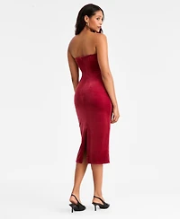 Bar Iii Women's Velvet Hardware Midi Dress, Macy's Exclusive