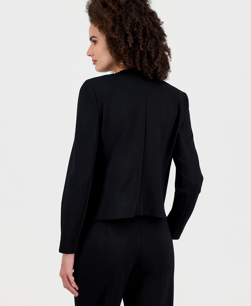 Anne Klein Women's Crewneck Button-Front Blazer