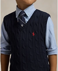 Polo Ralph Lauren Toddler and Little Boys Cable-Knit Sweater Vest
