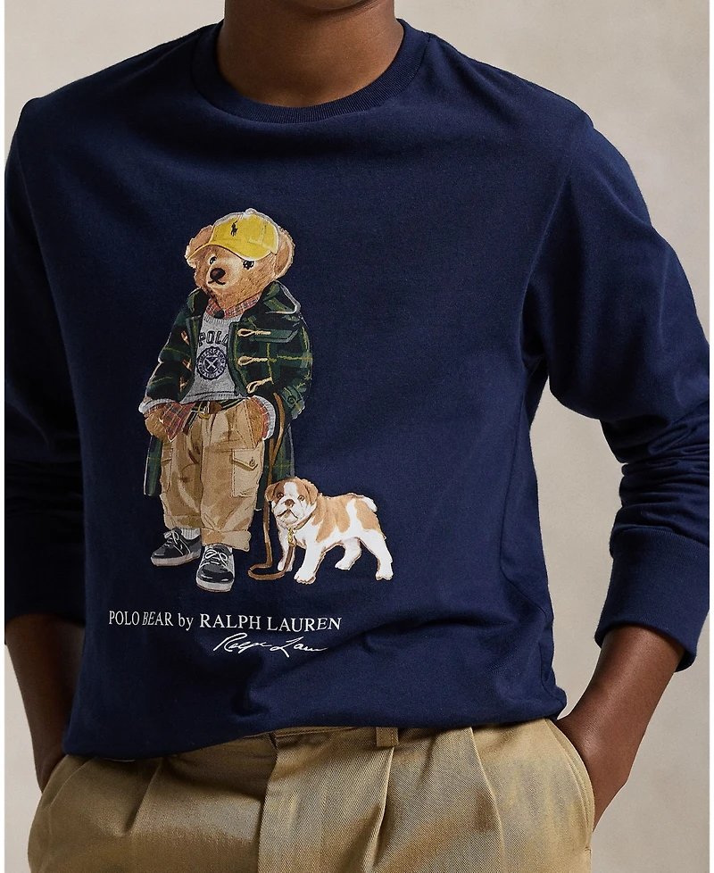 Polo Ralph Lauren Big Boys Bear Long Sleeve T-Shirt